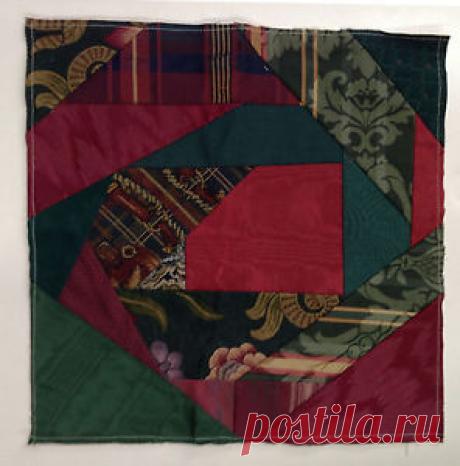 Vintage-Crazy-Quilt-Handmade-Pillow-Top-Ready-to-Embellish-Embroidery ...