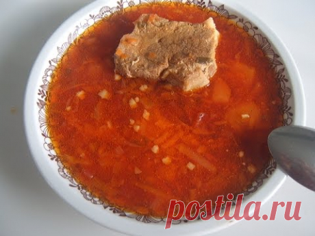 Борщ из кислой капусты