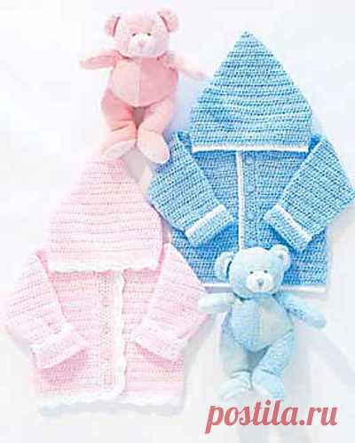 Ravelry: модель Sweet Baby Hoodie от студии дизайна Bernat