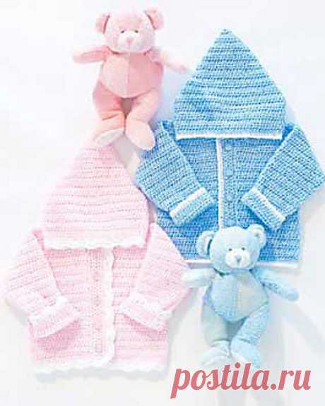 Ravelry: модель Sweet Baby Hoodie от студии дизайна Bernat