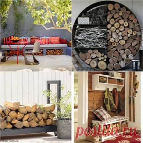 15 Creative Firewood Rack and Storage Ideas - A Piece Of Rainbow