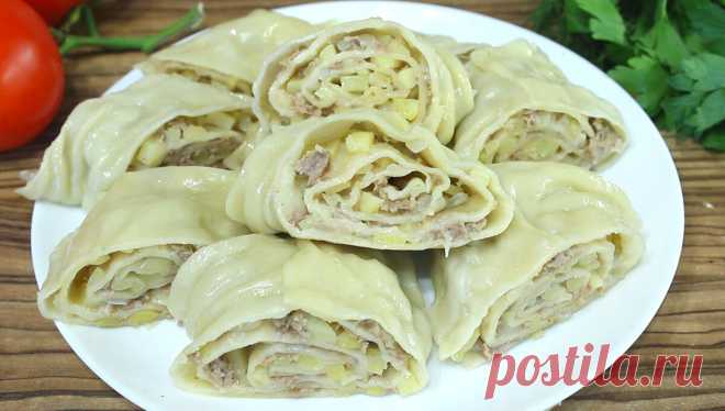 Вкусный ужин для всей семьи. УРАМА ХАНУМ с картошкой и мясом. Узбекская кухня. | Нина Уральская | Яндекс Дзен