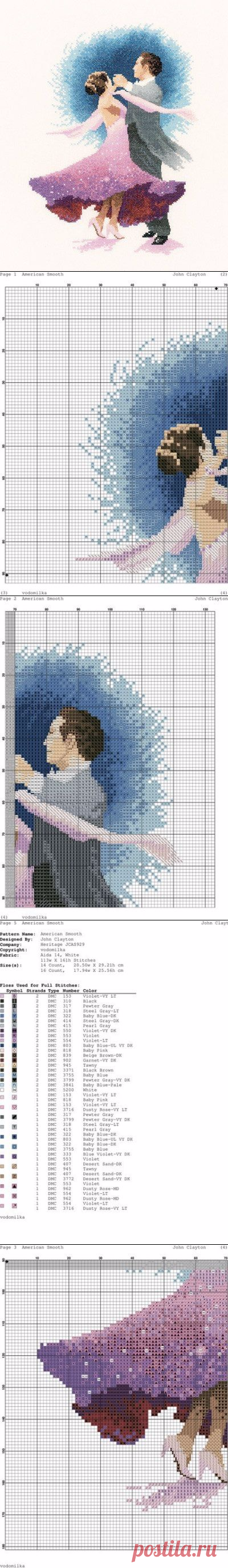 Вышивка крестом Венский вальс. Вышивка танцующая пара | Домоводство для всей семьи.
