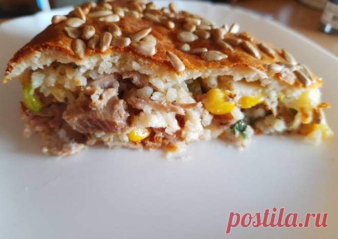 Пирог на тонком тесте с мясом и овощами - пошаговый рецепт с фото. Автор рецепта Татьяна Сергеевна 🏃‍ 🌱🌳 ✈️ . - Cookpad