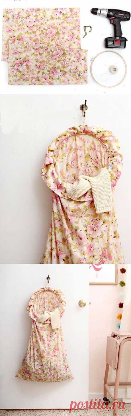 Корзина-мешок для белья своими руками | Handmadeidea