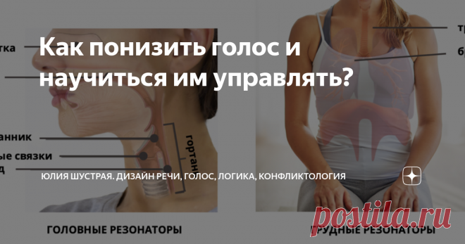 Как понизить голос и научиться им управлять? Статья автора «Юлия Шустрая. ДИЗАЙН РЕЧИ, ГОЛОС, ЛОГИКА, КОНФЛИКТОЛОГИЯ» в Дзене ✍: Всем привет! Это страница о речи, которая нужна Вам каждый день, а не только на сцене.