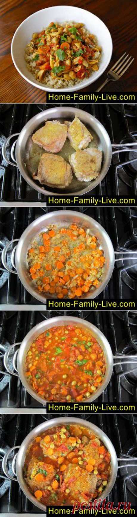 Рагу из курицы - пошаговый фоторецепт - курица с овощами