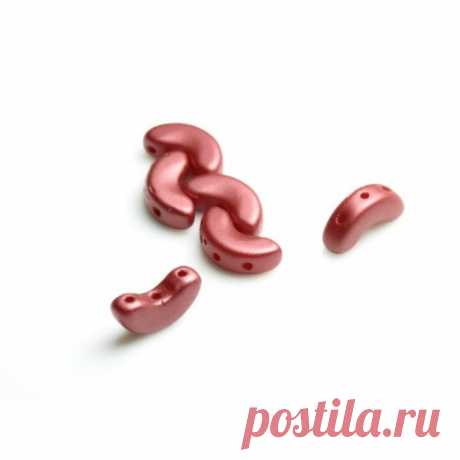 Arcos ®par Puca бусины,5х10мм, Пастель Тёмный Коралл