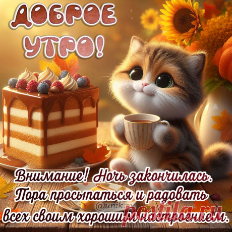 Позитивные открытки с пожеланием доброго утра