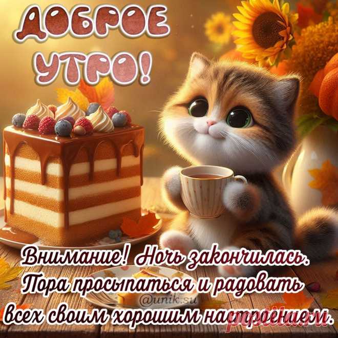 Позитивные открытки с пожеланием доброго утра
