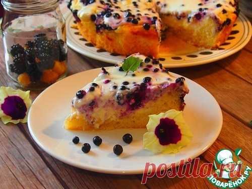 Быстрый черничный пирог – кулинарный рецепт