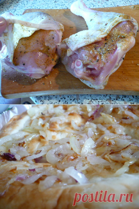 Лепешка с курицей