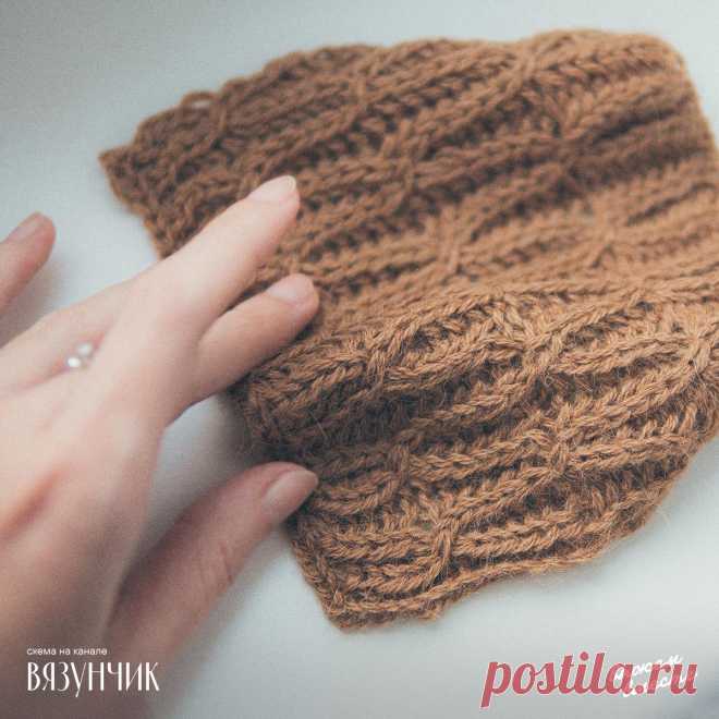 Простой, но красивый патентный узор | Идеально подходит под осень и зиму | | Вязунчик — вяжем вместе | Пульс Mail.ru