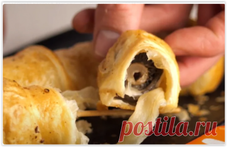 Муж показал как быстро приготовить вкуснейшую закуску с грибами и сыром - универсальную для пикника и духовки