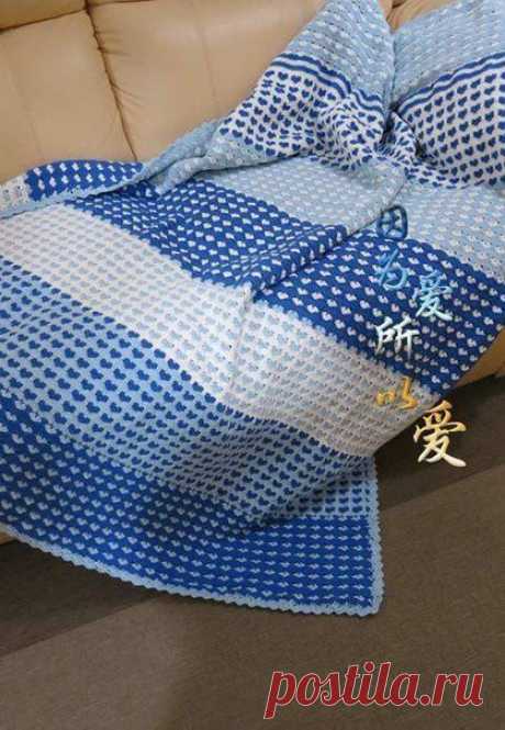 Интересный плед крючком! / Вязание крючком / Вязаные крючком аксессуары