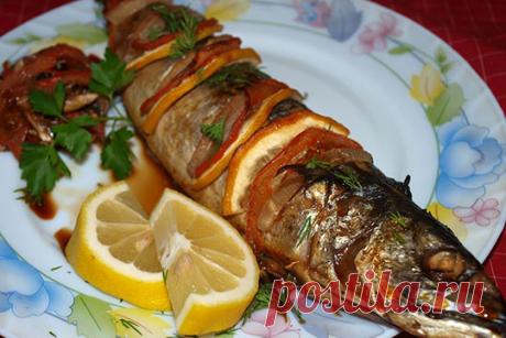 Скумбрия запеченная в фольге