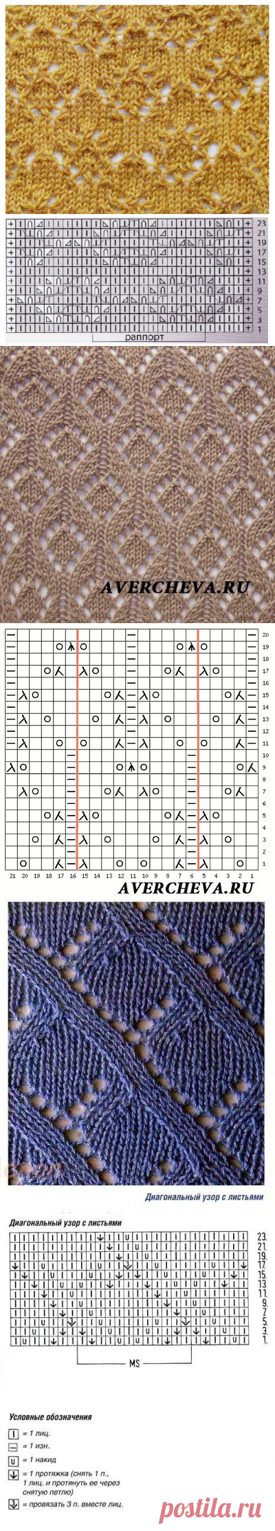 УЗОРЫ СПИЦАМИ В КОПИЛОЧКУ.