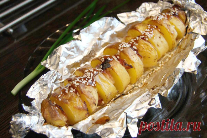 Картошка на мангале в фольге рецепт с фото - 1000.menu