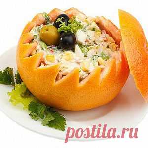 Салат из крабовых палочек и апельсинов рецепт – салаты