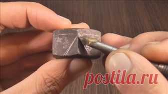 Приспособление из гайки для точной заточки сверла с правильным углом