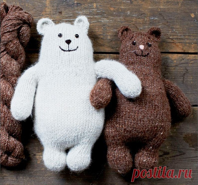 Мишка спицами: описание и мастер-класс