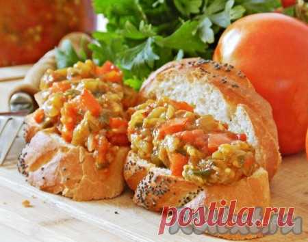 Икра из баклажанов, помидоров и перца - 13 пошаговых фото в рецепте