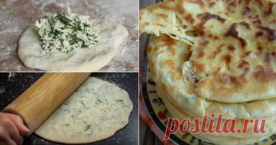 Хычины с сыром и зеленью