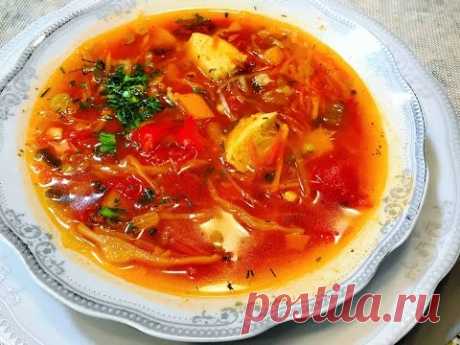 Диетический БОРЩ с Куриной Грудкой для Худеющих . Секрет Диетической Пассировки. Dietary soup.