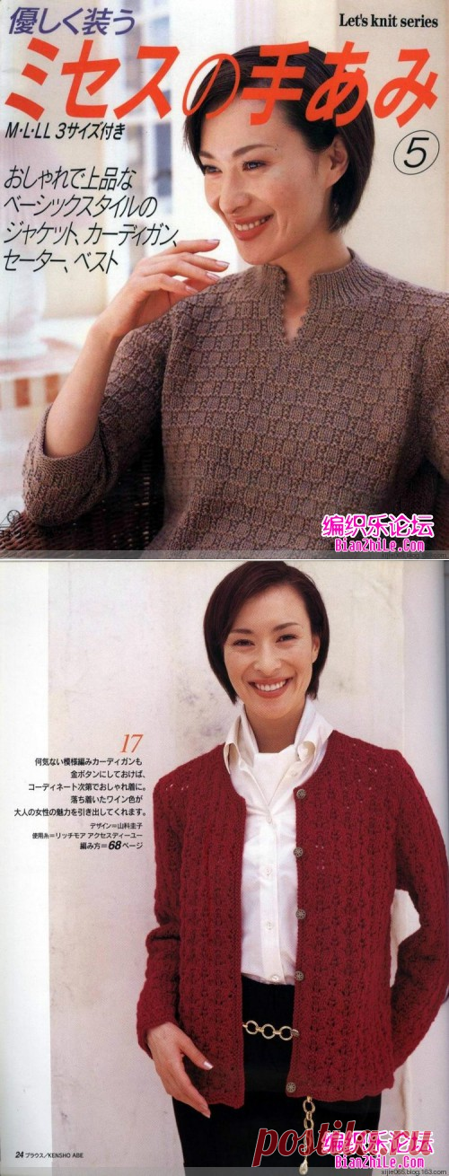 秋冬女式毛衣编织款式大全，全部带图解（整书）-编织乐论坛