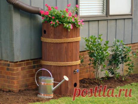 Как сделать накопитель дождевой воды из бочки своими руками