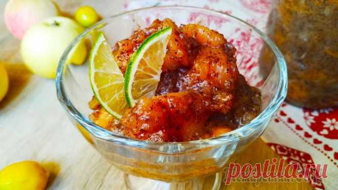 Бесподобное варенье из груш и яблок с маком и лаймом