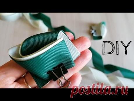 ТАК ПРОСТО И КРАСИВО! Бантики из репсовых лент / МК Канзаши