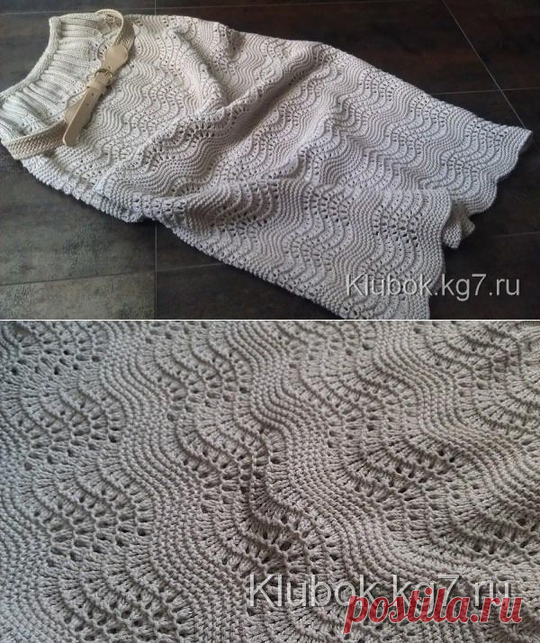 Юбочка волнами.Эта юбочка вяжется легко за три вечера! | Клубок