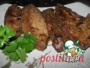 Печень в пряной медовой глазури - кулинарный рецепт