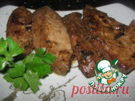 Печень в пряной медовой глазури - кулинарный рецепт