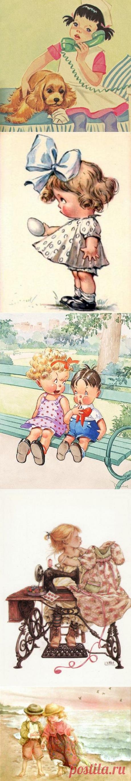 иллюстрации детей с различными 2 - Стр. 6
