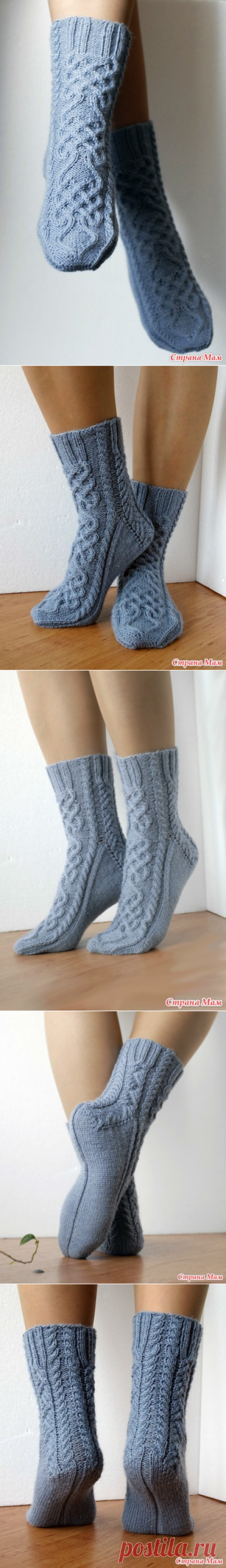 Носки =Кельтские узоры 1= - на конкурс "ВРЕМЕНА ГОДА. ЗИМА" - Хенд-Мейд | HANDMADE - Страна Мам