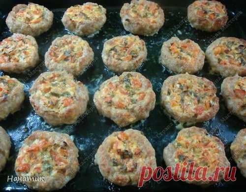 Гнезда из фарша с сочной начинкой