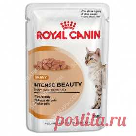 Royal Canin Intense Beauty (кусочки в соусе) корм для кошек старше 1 года для по купить в Киеве и Украине по низким ценам | Интернет-зоомагазин Зоотовары.coм