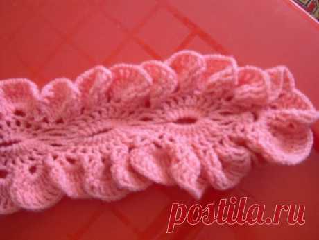 Вяжем крючком Шарфик доче на весну мастер класс » Вязание крючком - схемы, видео, уроки