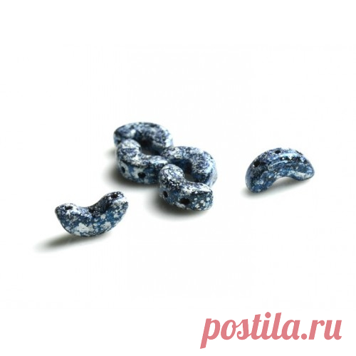 25 штук, Arcos ®par Puca бусины,5х10мм, Твиди Синий