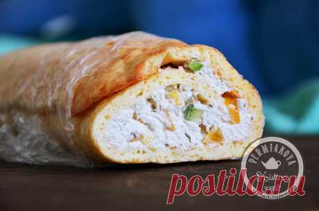 Отличная закуска к праздничному столу: сырный рулет — Вкусные рецепты