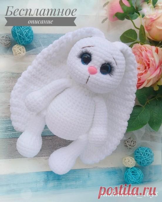 Вяжем милого зайку