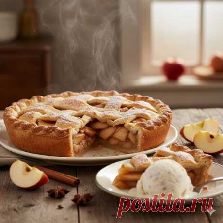 “ПРОСТОЙ ЯБЛОЧНЫЙ ПИРОГ — АРОМАТ ДЕТСТВА”