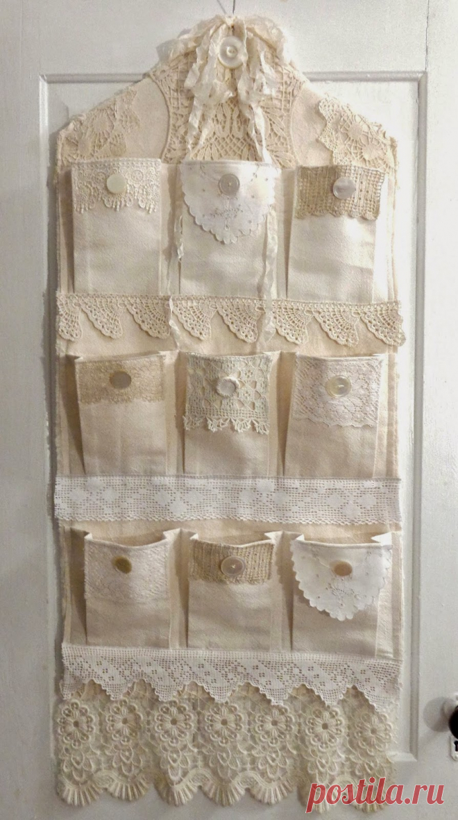 ~ The Feathered Nest ~: Antique lace, vintage buttons and plenty of pockets for treasures!