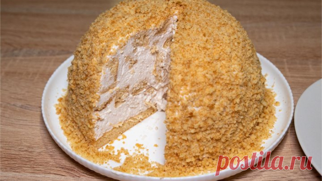 Медовый торт сметанный