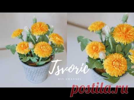ОДУВАНЧИКИ из бумаги / DIY TSVORIC