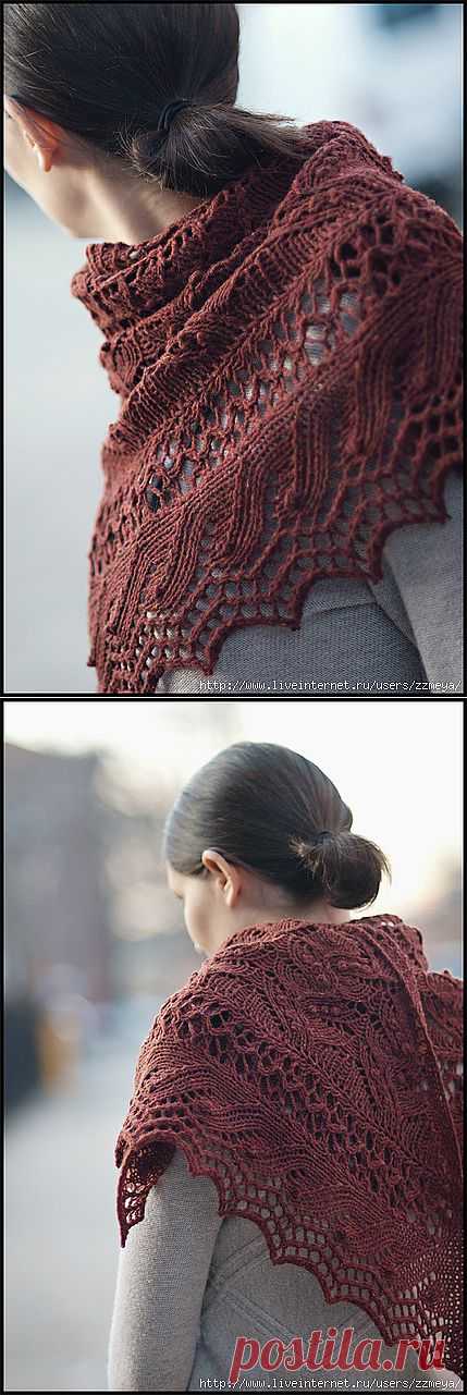Знаменитая шаль JUNEBERRY TRIANGLE от Jared Flood (BROOKLYNTWEED).