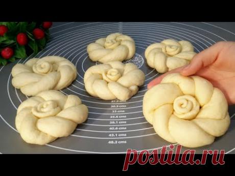 Необычные Пышные Шикарные Блочки к чаю.Красивая формовка булочек.Рецепты,Кулинария,Выпечка,Сдоба.