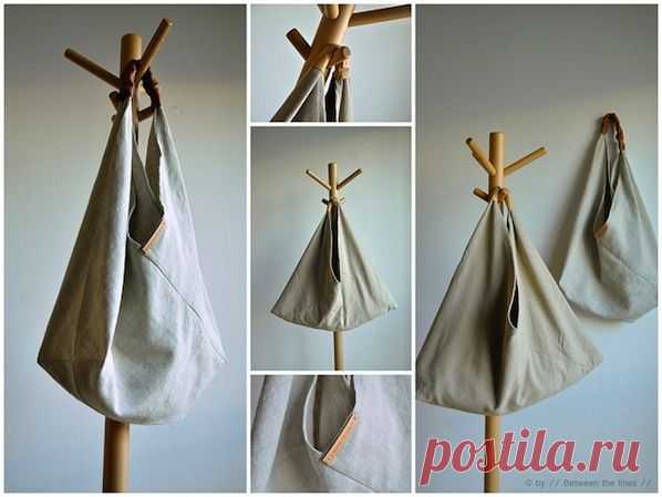 Простая выкройка интересной сумки / Сумки, клатчи, чемоданы /